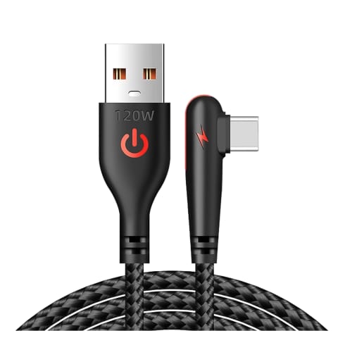 ⁨Kabel 200cm USB USB-C mocny szybkie ładowanie 120W Alogy A-C Cable nylonowy przewód Czarny⁩ w sklepie Wasserman.eu