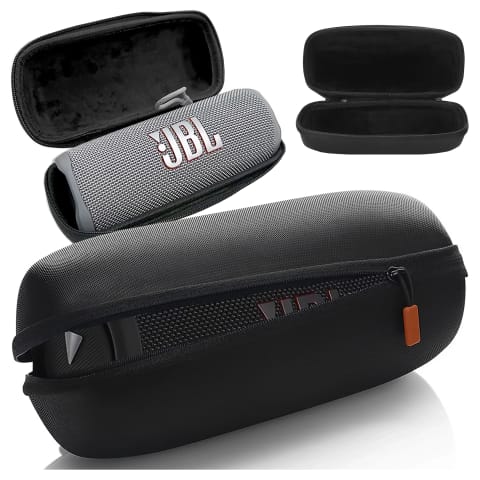 ⁨Etui ochronne case na głośnik do JBL Flip 2/3/4/5/6 Alogy Hard Case obudowa ochronna z karabińczykiem mocne Czarne⁩ w sklepie Wasserman.eu