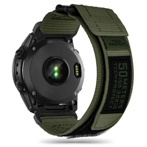 ⁨Pasek nylonowy Scout Pro do Garmin Fenix 5 / 6 / 6 pro / 7 Green⁩ w sklepie Wasserman.eu