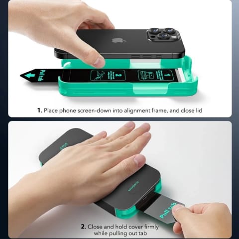 ⁨Szkło Hartowane ESR Armorite do iPhone 16 Pro Max Black⁩ w sklepie Wasserman.eu