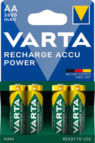 ⁨Zestaw akumulatorków AA VARTA Ready2Use 5716101404 (2600mAh ; Ni-MH)⁩ w sklepie Wasserman.eu
