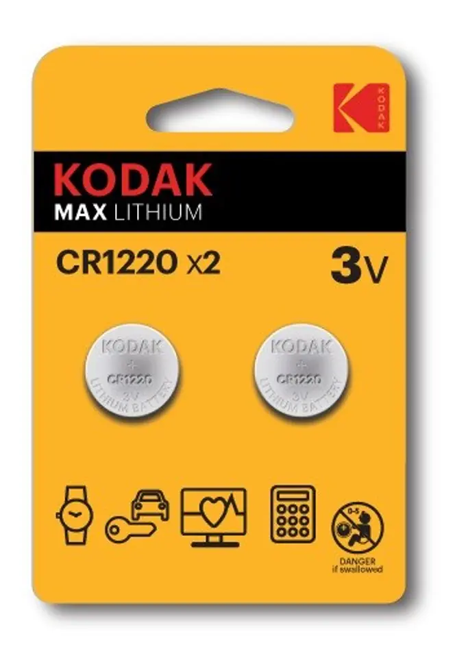 ⁨Kodak CR1220 Single-use battery Lithium⁩ at Wasserman.eu