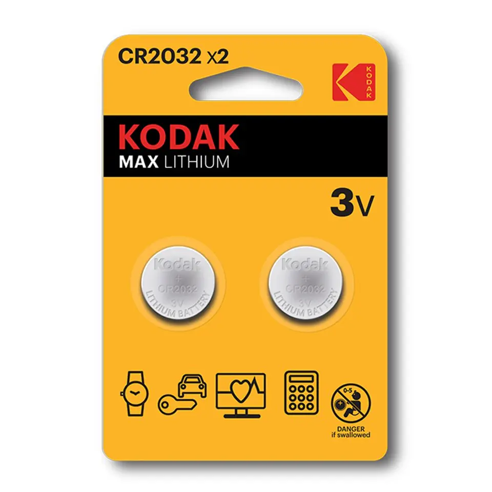 ⁨KODAK BATERIE LITOWE KCR2032 X 2SZT⁩ w sklepie Wasserman.eu