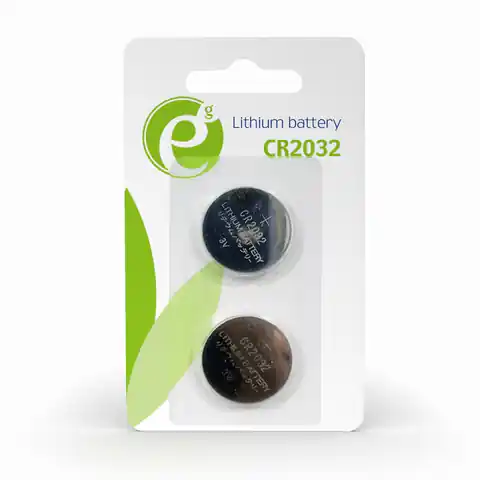 ⁨Zestaw baterii do płyt głównych ENERGENIE EG-BA-CR2032-01 (Li; x 2)⁩ w sklepie Wasserman.eu