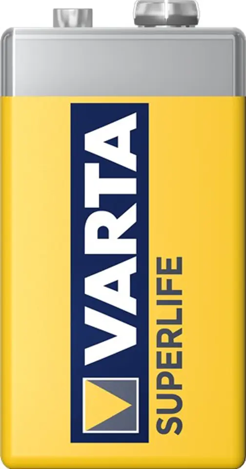 ⁨Bateria cynkowo-węglowe VARTA Superlife 9V 6F22 (Zn-C; x 1)⁩ w sklepie Wasserman.eu