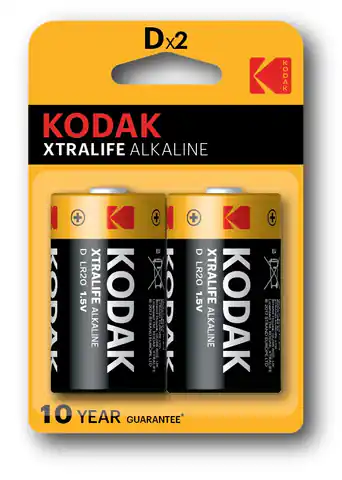 ⁨Kodak KDXLR20PB2 Single-use battery D Alkaline⁩ at Wasserman.eu