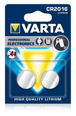 ⁨Zestaw baterii litowe VARTA CR2016 3V (Li; x 2)⁩ w sklepie Wasserman.eu