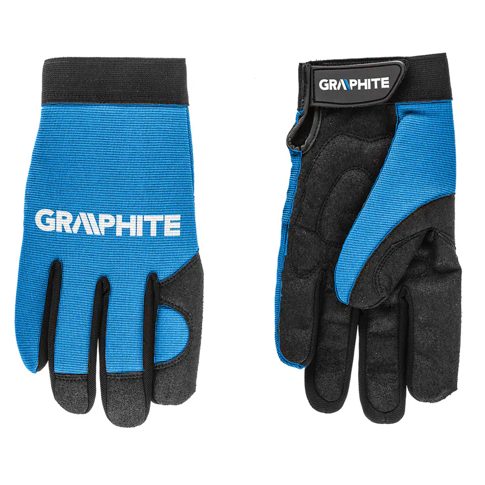 ⁨Work gloves 10 synthetic leather and elastic fabric CE 97G100⁩ at Wasserman.eu