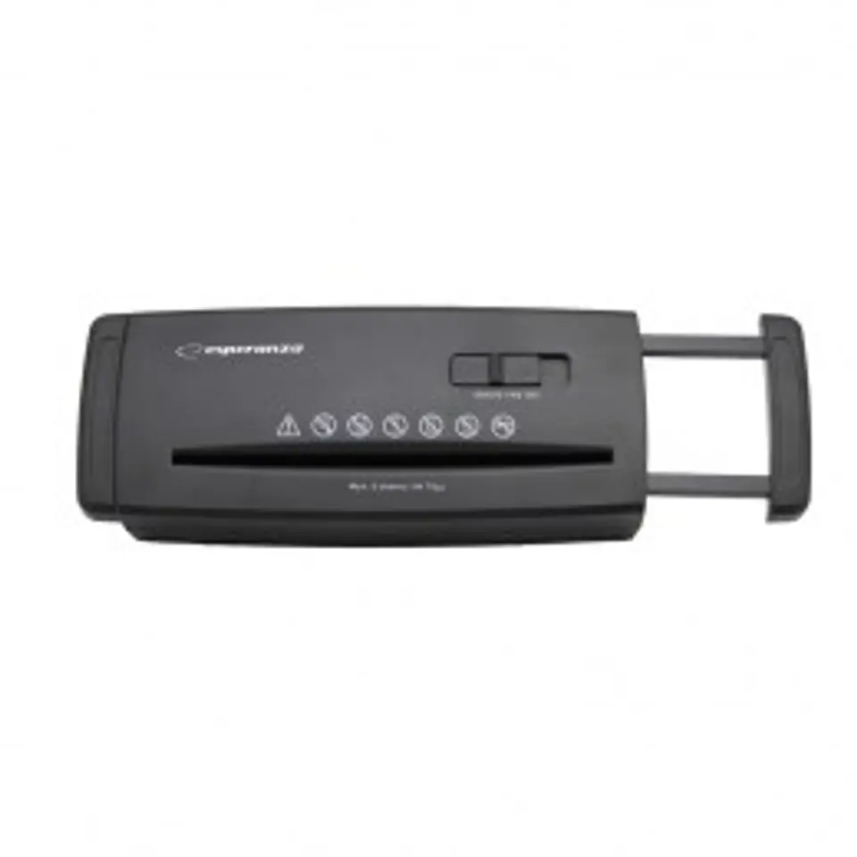 Esperanza EN104 paper shredder Strip shredding 22 cm Black at Wasserman.eu