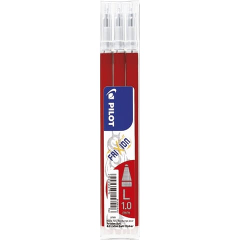 ⁨Wkład FRIXION 1,0mm czerwony (3szt) BLSFR10-R-S3 PILOT⁩ w sklepie Wasserman.eu