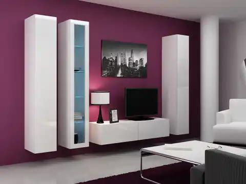 ⁨Cama Living room cabinet set VIGO 15 white/white gloss⁩ at Wasserman.eu