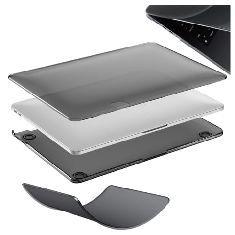 Etui ochronne do Apple Macbook Pro 16 - M1/M2/M3/M4 2021-2024 2025 Alogy AirGuard™ Elastyczna obudowa Matowa Czerń w sklepie Wasserman.eu