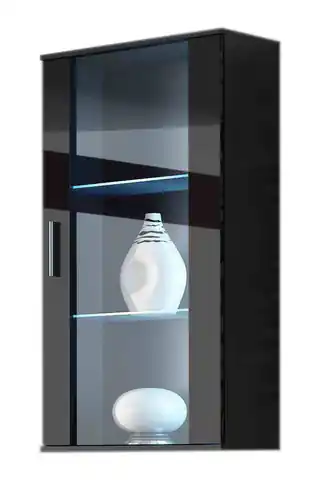 ⁨Cama hanging display cabinet SOHO black/black gloss⁩ at Wasserman.eu