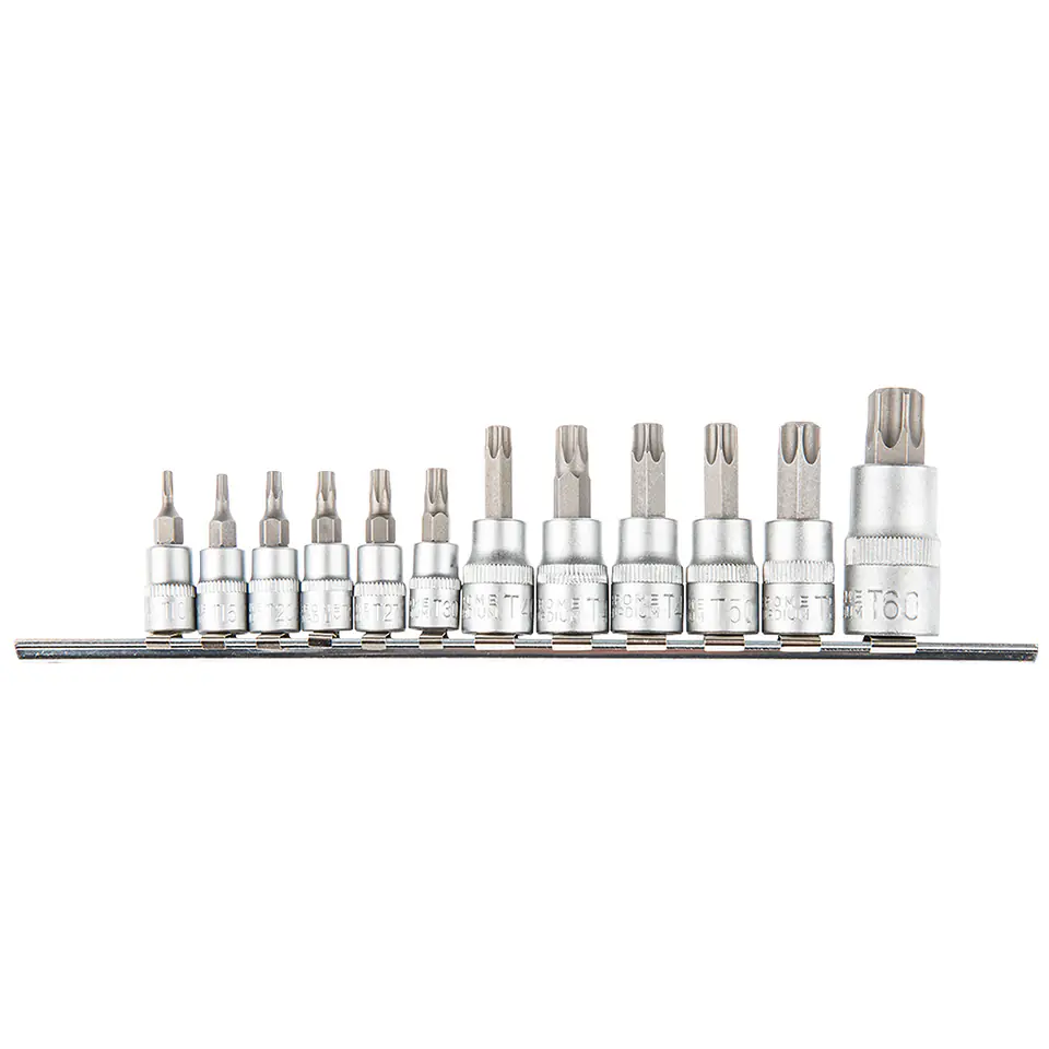 ⁨Torx bits on the cap 1/4, 3/8, 1/2", set of 12 pcs.⁩ at Wasserman.eu
