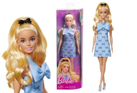 ⁨Barbie Fashionistas. Lalka w sukience niebieska⁩ w sklepie Wasserman.eu