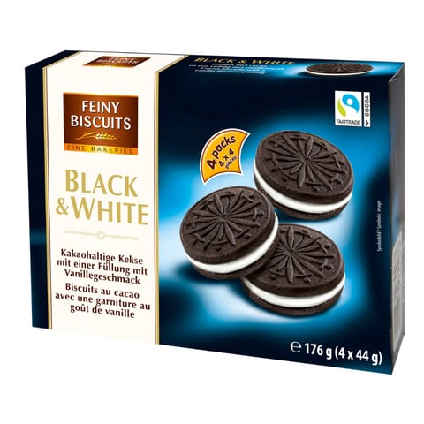 ⁨Feiny Biscuits Black &White Biscuits 176 g⁩ at Wasserman.eu