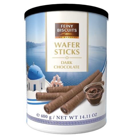 ⁨Feine Biscuits Wafer Tubes with Dark Chocolate 400 g⁩ at Wasserman.eu