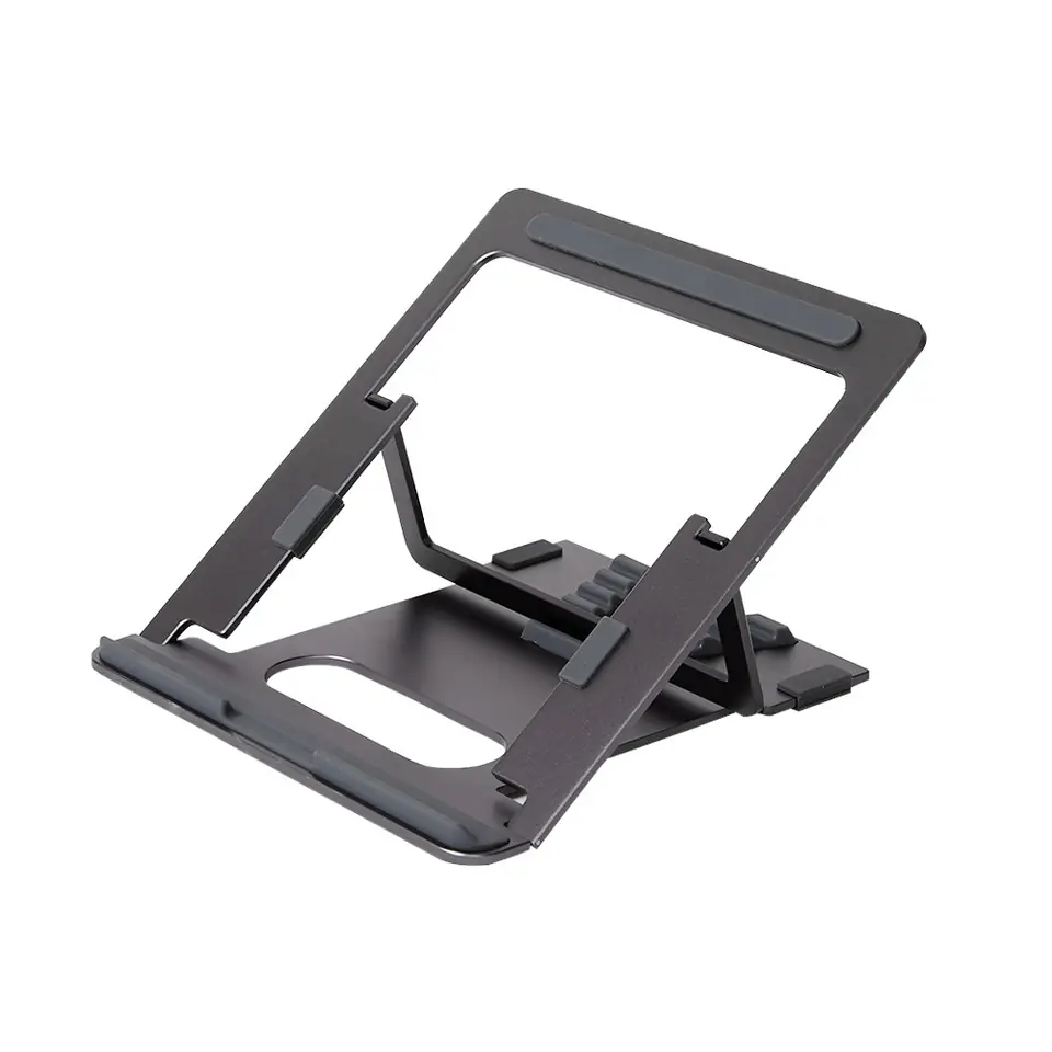 ⁨POUT EYES3 ANGLE - Aluminum portable laptop stand, grey⁩ at Wasserman.eu