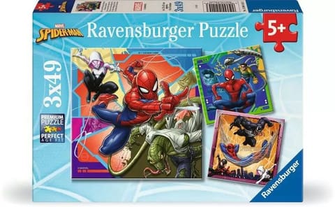 ⁨Puzzle 3x49 elementów Spiderman⁩ w sklepie Wasserman.eu