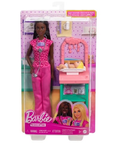 ⁨Lalka Barbie Lekarz Pediatra ciemne włosy⁩ w sklepie Wasserman.eu