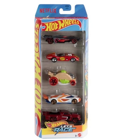 ⁨Pojazdy 5-pak Hot Wheels Lets Race⁩ w sklepie Wasserman.eu