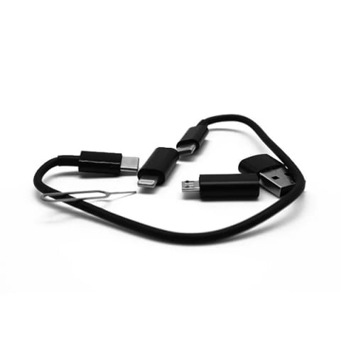 ⁨Denmen Zestaw Adapterów + Kabel USB Typ-C + Etui i Uchwyt⁩ w sklepie Wasserman.eu