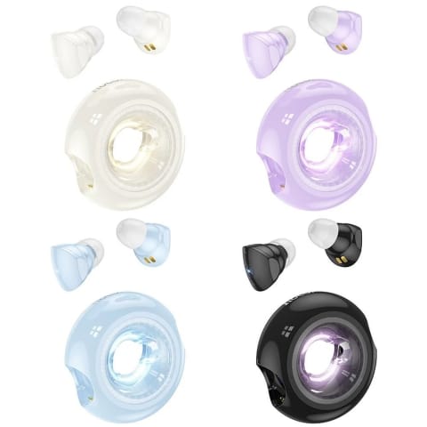 ⁨Hoco EW71 Bezprzewodowe Słuchawki Bluetooth TWS - Czarne z LED⁩ w sklepie Wasserman.eu