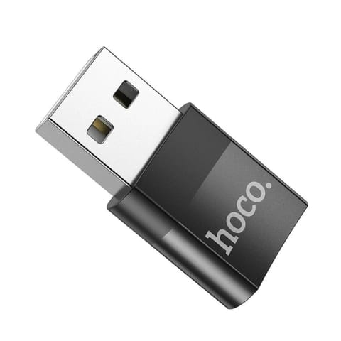 ⁨HOCO Adapter OTG USB A (Męski) Do Typ C (Żeński) UA17 Czarny⁩ w sklepie Wasserman.eu