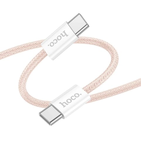 ⁨HOCO Kabel Typ C do Typ C X104 1 m Różowy PD 60W QC 3.0 Szybkie Ładowanie⁩ w sklepie Wasserman.eu