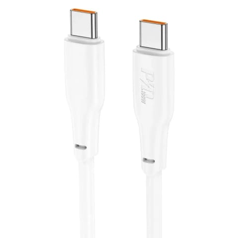 ⁨HOCO kabel Typ C do Typ C 3A 100W X93 2 m biały⁩ w sklepie Wasserman.eu
