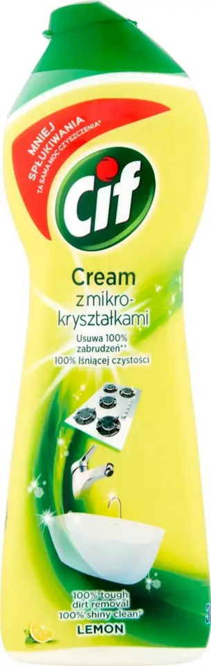 ⁨Cif Cream Lemon Milk with Micro-Crystals 540 g⁩ at Wasserman.eu