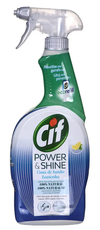 ⁨CIF  Power&Shine Spray przeciw kamieniowi 750 ml⁩ w sklepie Wasserman.eu