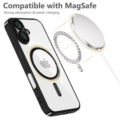 ⁨Etui do iPhone 16e Tech-Protect MagFlex MagSafe Shiny Black⁩ w sklepie Wasserman.eu