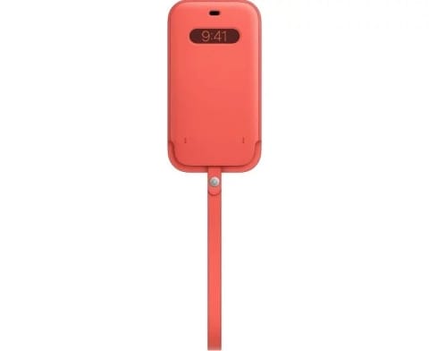⁨Etui futerał do Apple iPhone 12 Pro Max, kolor Pink Citrus - Leather Sleeve⁩ w sklepie Wasserman.eu