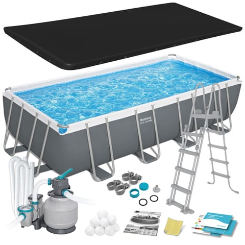 ⁨Basen stelażowy ogrodowy 549 x 274 x 122 cm 12w1 Bestway 56466N⁩ w sklepie Wasserman.eu