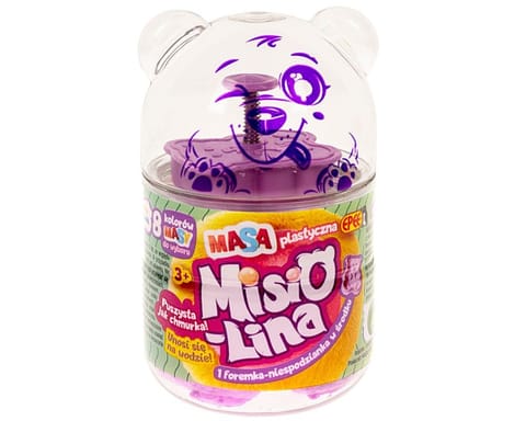 ⁨Masa plastyczna Misiolina 60g 1 foremka Różowa⁩ w sklepie Wasserman.eu