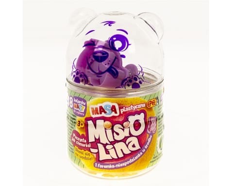 ⁨Masa plastyczna Misiolina 60g 1 foremka żółta⁩ w sklepie Wasserman.eu