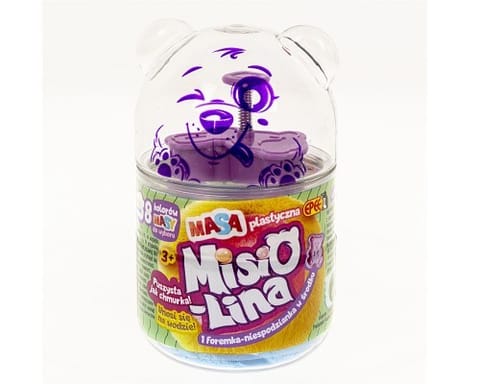 ⁨Masa plastyczna Misiolina 60g 1 foremka Błękitna⁩ w sklepie Wasserman.eu