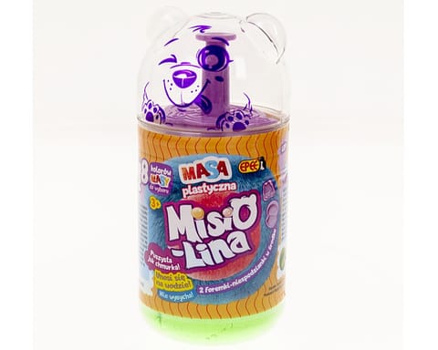 ⁨Masa plastyczna Misiolina 2x50g 2 foremki zielony niebieski⁩ w sklepie Wasserman.eu