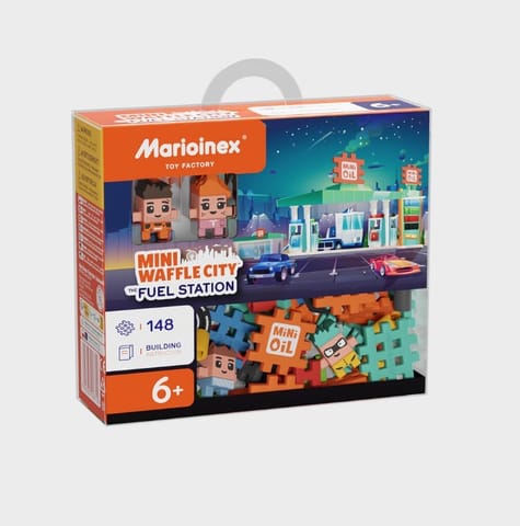 ⁨Klocki Mini Waffle - Stacja benzynowa 148 elementów⁩ w sklepie Wasserman.eu