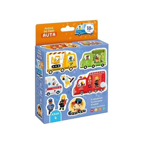 ⁨Układanka Puzzle do pary - Auta⁩ w sklepie Wasserman.eu