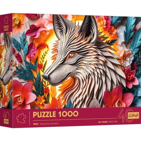 ⁨Puzzle 1000 elementów 40-lecie Paper Art Wilk⁩ w sklepie Wasserman.eu