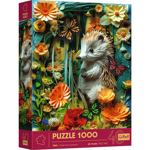 ⁨Puzzle 1000 elementów 40-lecie Paper Art Jeż⁩ w sklepie Wasserman.eu