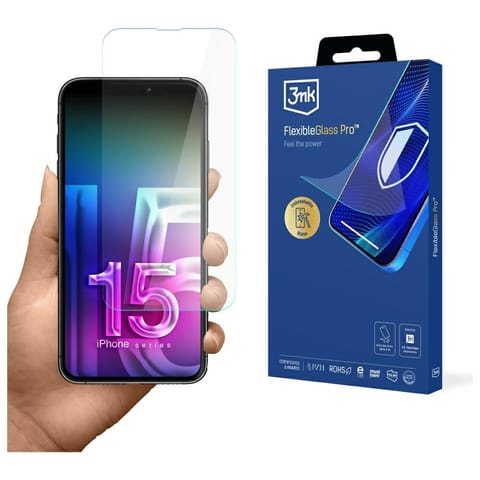 ⁨Szkło hybrydowe 3MK FlexibleGlass Pro    v2.0 do Apple iPhone 15 Pro⁩ w sklepie Wasserman.eu