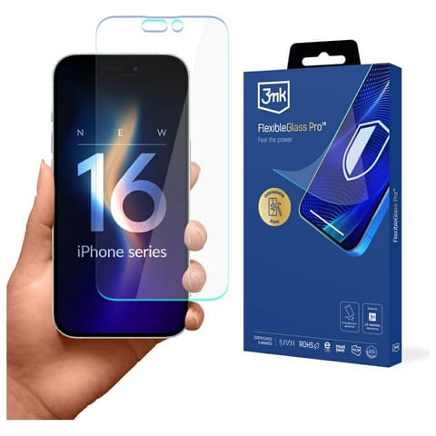 ⁨Szkło hybrydowe 3MK FlexibleGlass Pro    v2.0 do Apple iPhone 16 Pro⁩ w sklepie Wasserman.eu