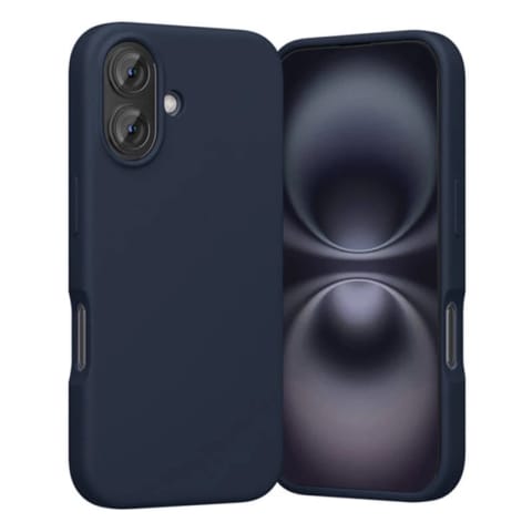 ⁨Etui ochronne do iPhone 16 Plus Vention MagSafe silikon niebieskie granatowe⁩ w sklepie Wasserman.eu