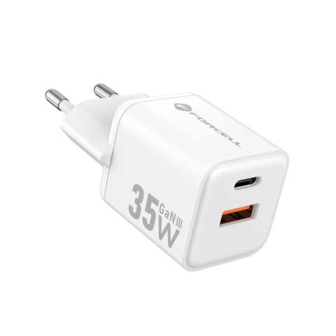 ⁨Ładowarka sieciowa Forcell Mini GaN III 35W USB-C + USB-A PD QC4.0⁩ w sklepie Wasserman.eu
