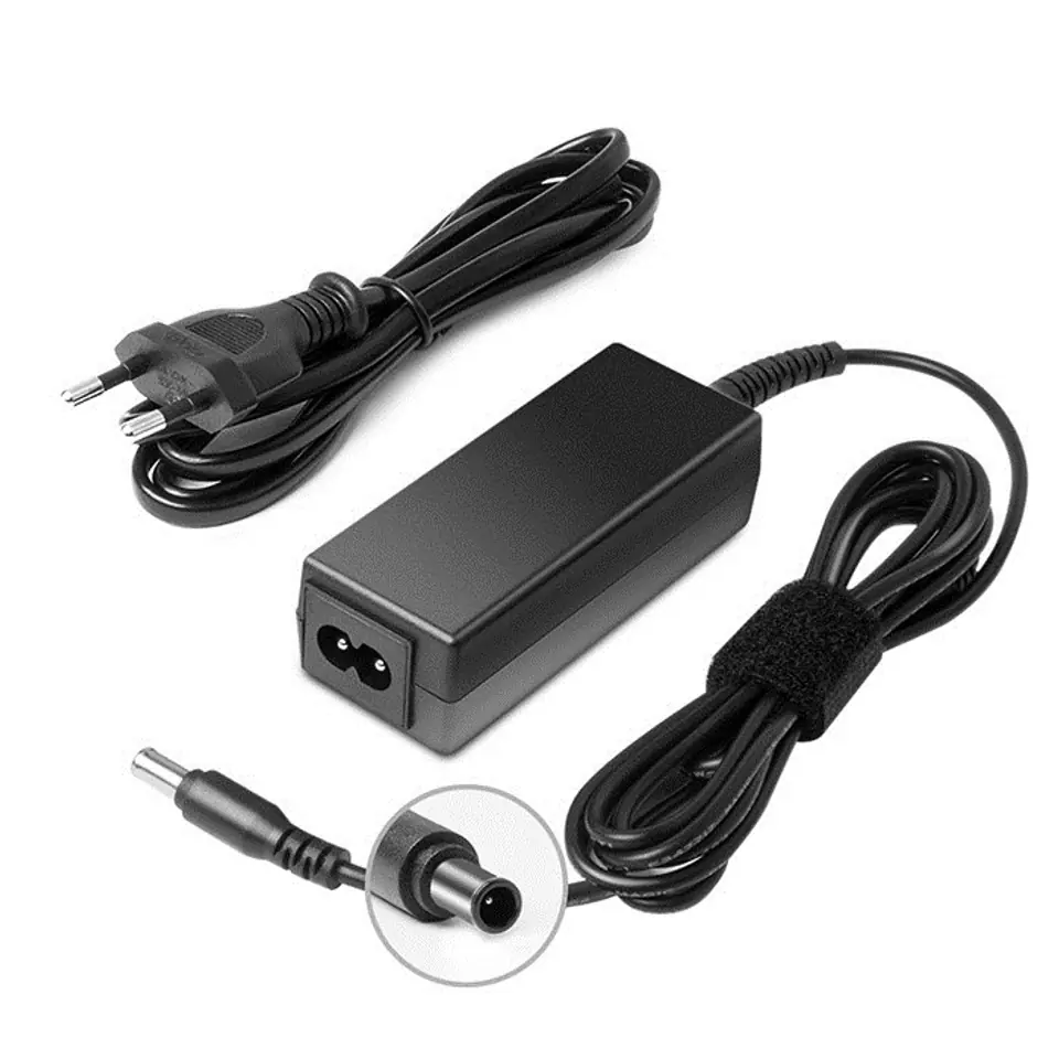 ⁨Qoltec 51775 Power adapter for LG monitor 40W | 2.1A | 19V | 6.5 * 4.4  |+ power cable⁩ at Wasserman.eu