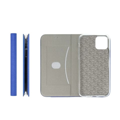 ⁨Etui Kabura SENSITIVE Book do iPhone 16 Pro Niebieski z Podstawką⁩ w sklepie Wasserman.eu
