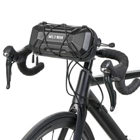 Torba rowerowa Wildman XT17 1L na mostek PU+EVA wodoodporna Czarna w sklepie Wasserman.eu